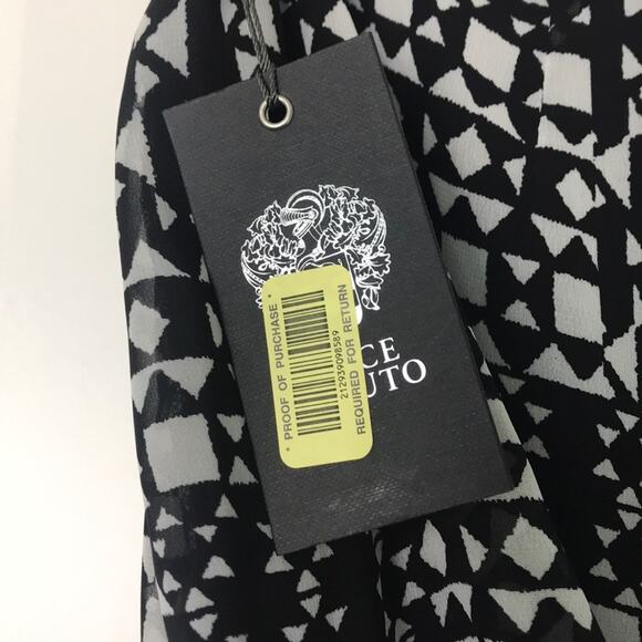 “Vince Camino” Black/White Print Sheer Skirt, Size 12, NWT - Picture 8 of 9